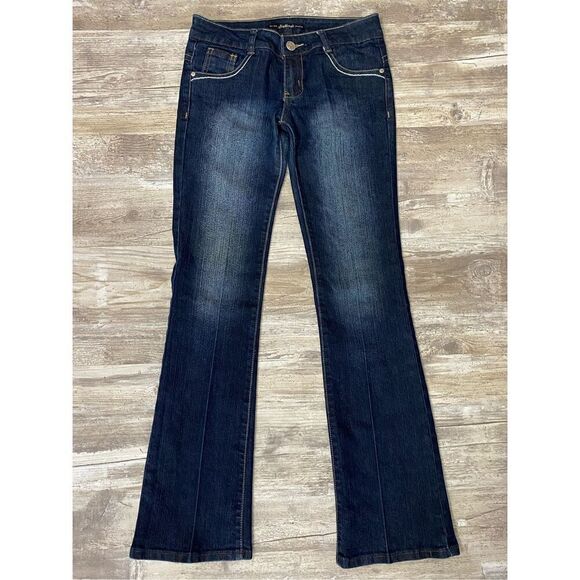 Southpole Bootcut Stretch Jeans Flap Pocket Women’s Junior’s Sz 5 - Picture 1 of 9